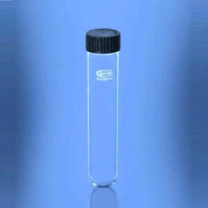 tubo de ensayo de vidrio borosilicato 3.3 con tapa rosca