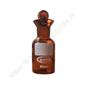 frasco para DBO winkler no numerado ambar