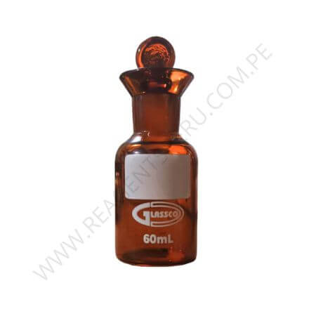 frasco para DBO winkler no numerado ambar