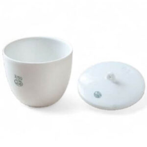 crisol de porcelana forma mediana con tapa