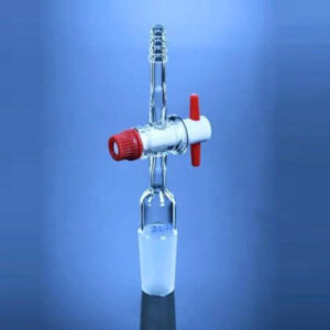 adaptador para vacio con llave de PTFE