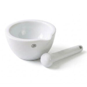 mortero de porcelana interior vitrificado con pilon